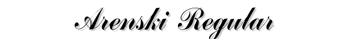 Arenski Regular font